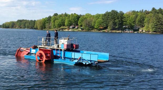 Hadlock Pond harvester